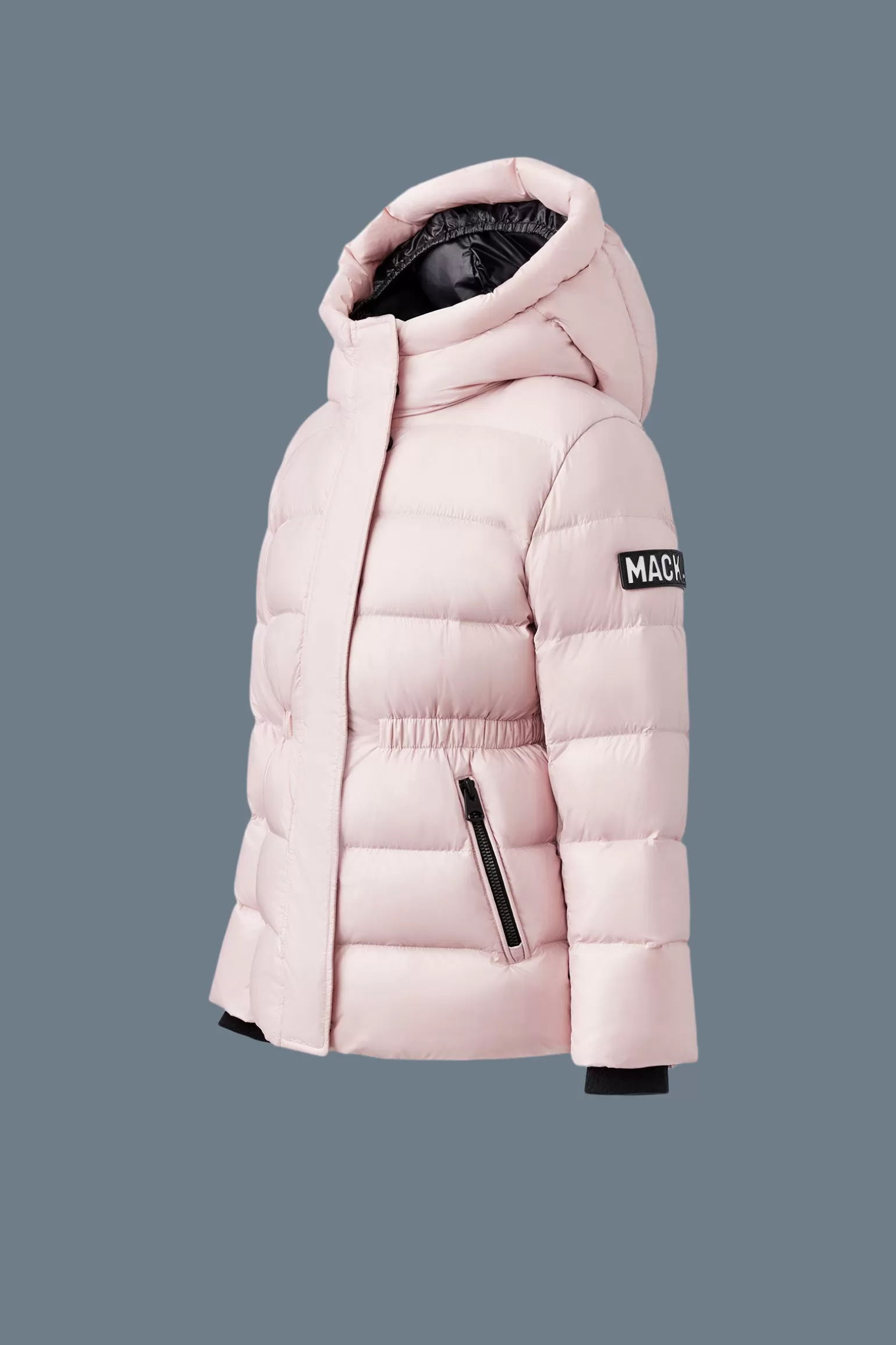 Mackage ALANNIS Lustrous Medium down parka with hood for kids (8-14 years) Rose Outlet