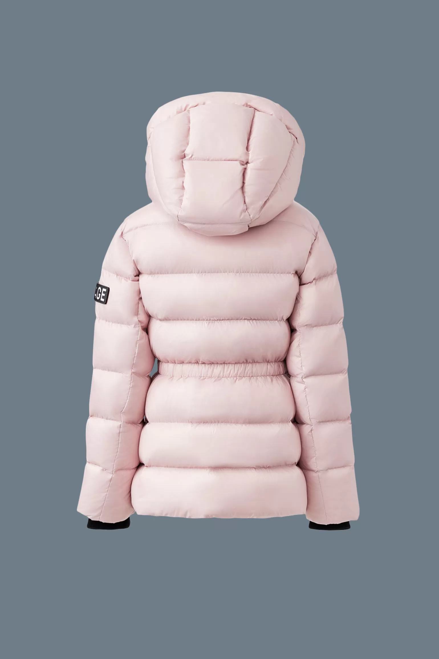 Mackage ALANNIS Lustrous Medium down parka with hood for kids (8-14 years) Rose Outlet