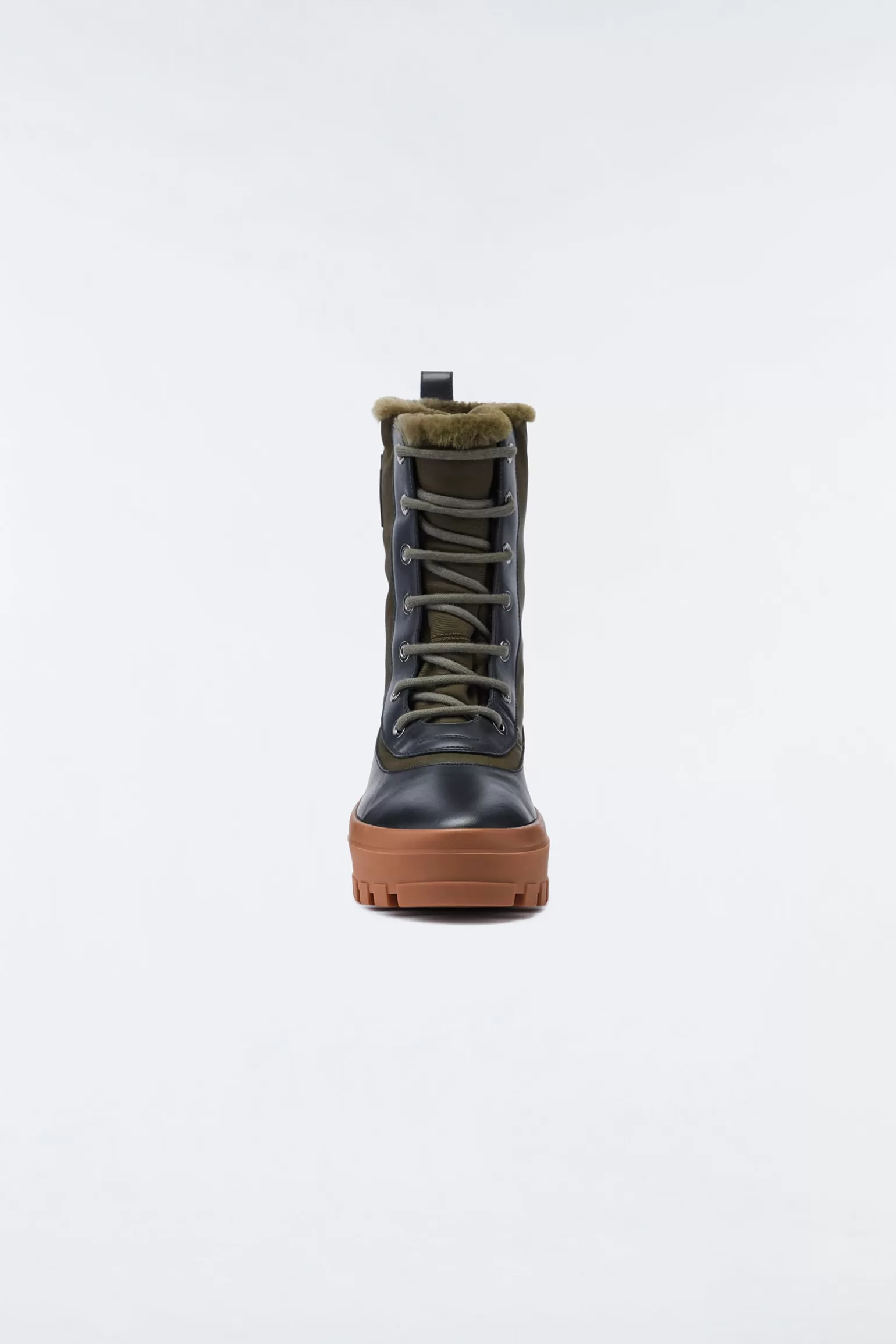Mackage HERO shearling-lined winter boot for men Army-Black Store