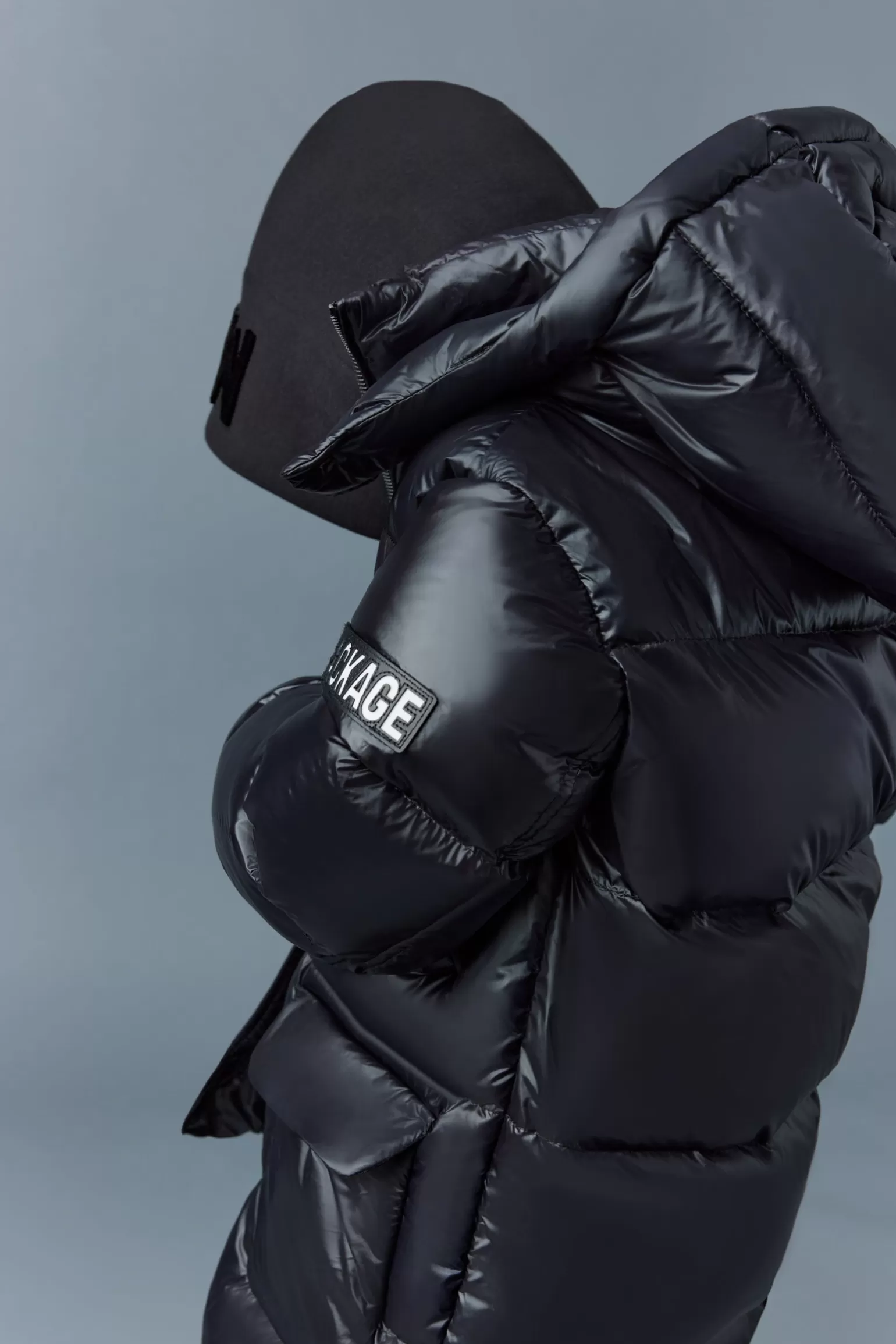Mackage KENNIE Lustrous light down parka with hood for kids (8-14 years) Black Best Sale