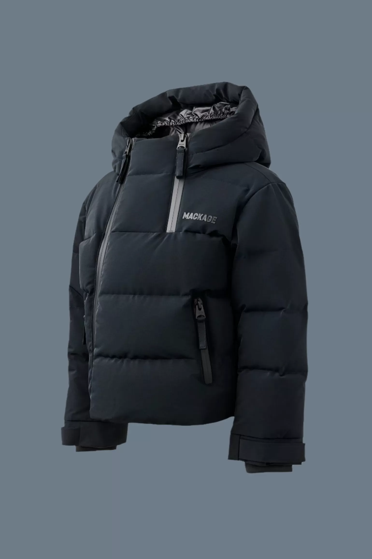 Mackage LELAND-T Lightweight down ski jacket with hood for toddlers (2-6 years) Black New