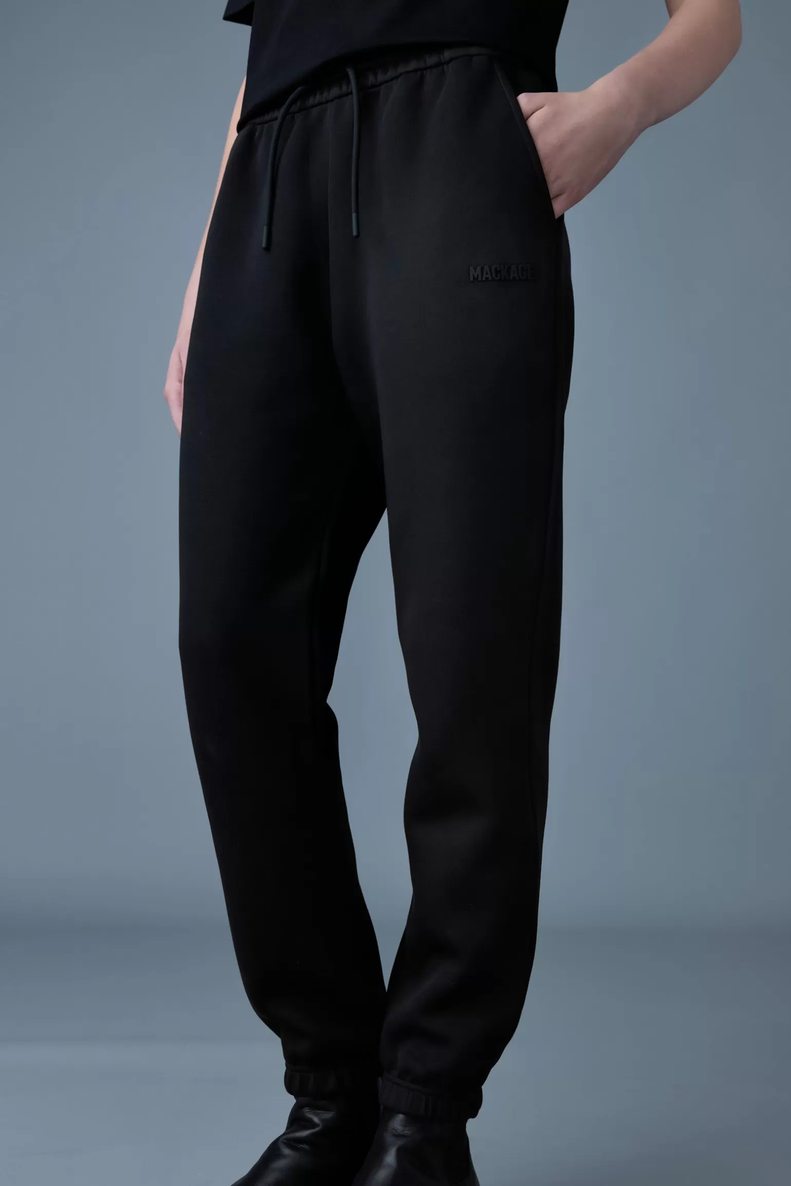 Mackage NEV-R Double-face jersey sweatpants Black Online